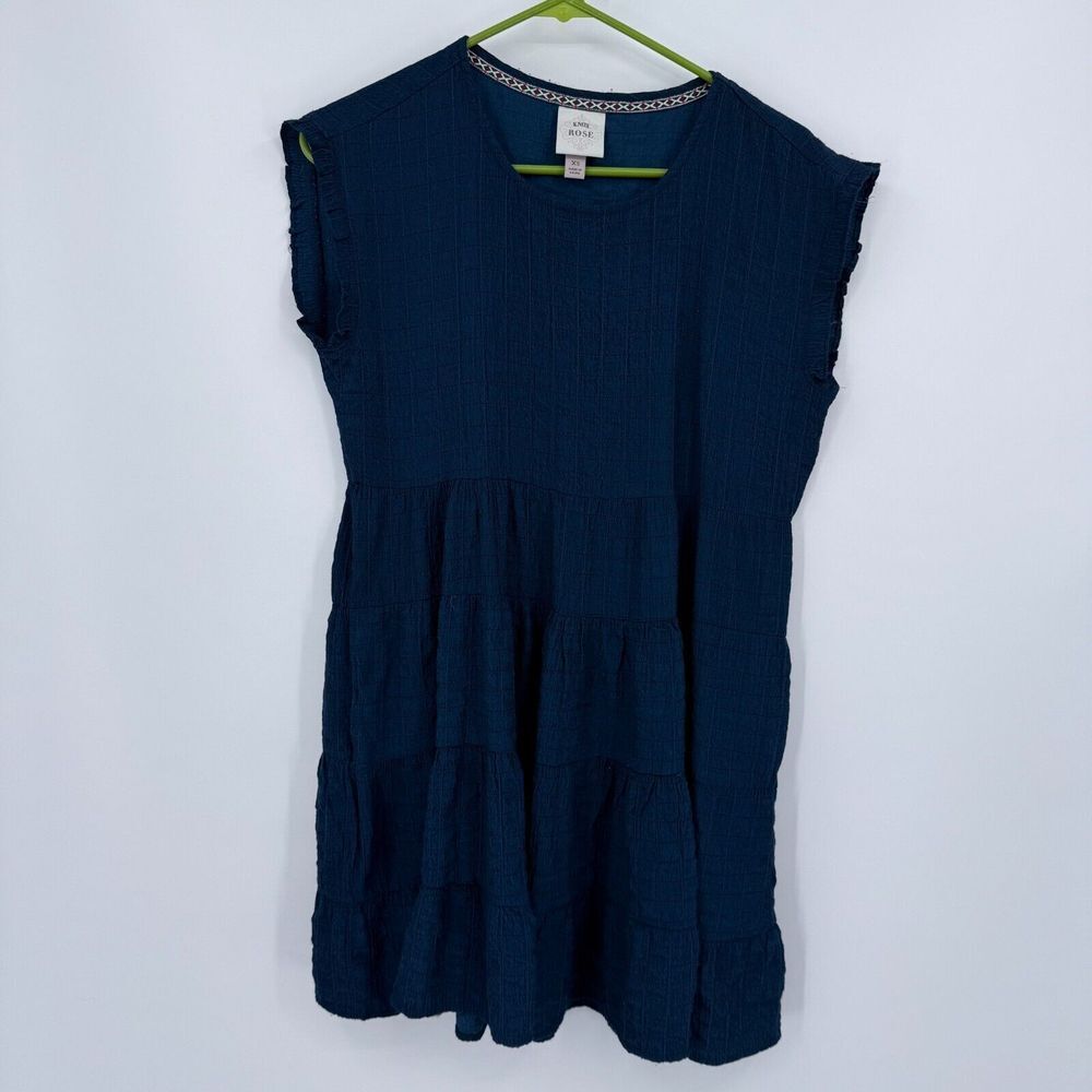 Knox Rose Dress Womens Size XS Blue Cottage Core Boho Flowy Sleeveless